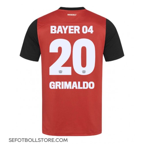 Bayer Leverkusen Alejandro Grimaldo #20 Replika Hemmatröja 2024-25 Kortärmad